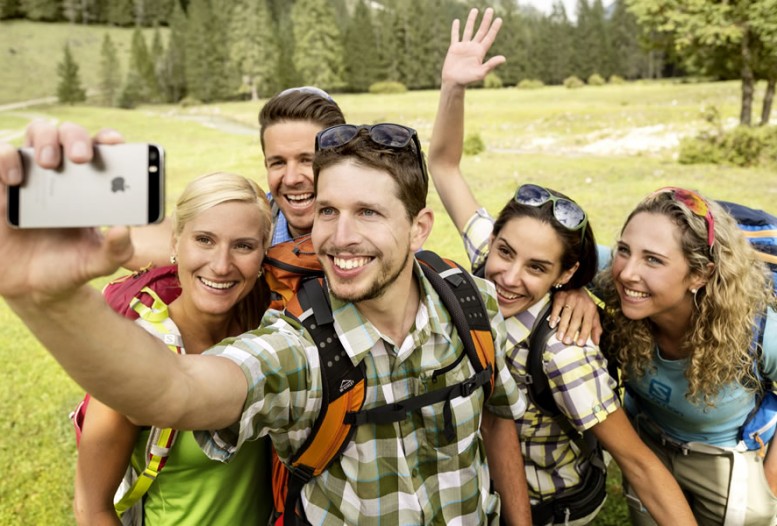 Selfie beim Wandern in Flachau